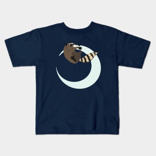 Raccoon Moon Kids T-Shirt